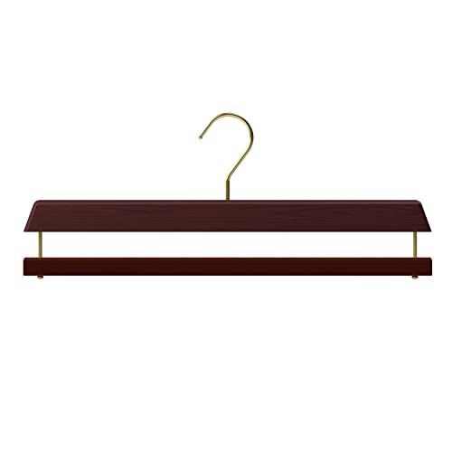 Mainetti Linea Legno gruccia pantaloni 38cm noce 5 pezzi