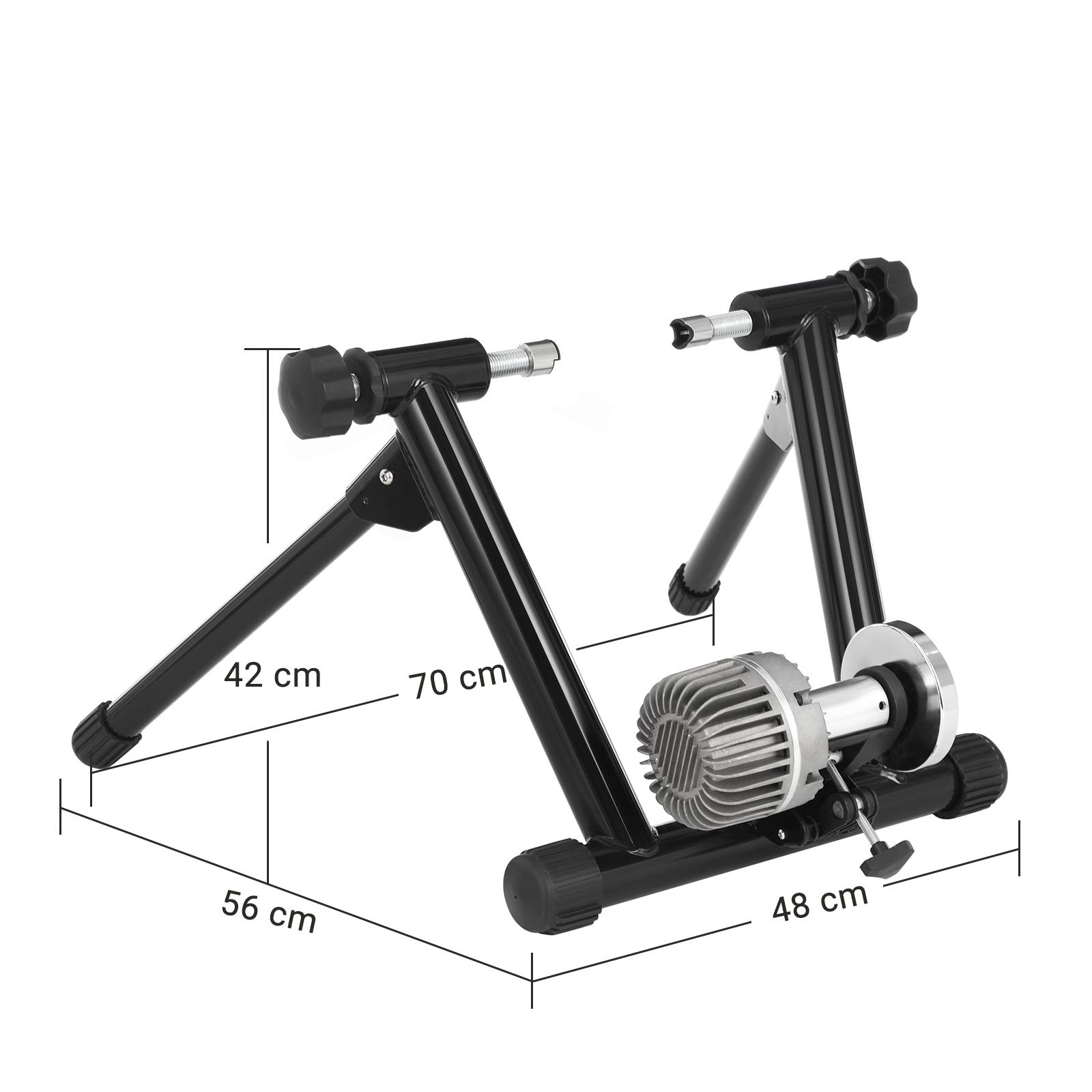 Songmics SBT02B Rulli Bici Trainer Fluido Nero Silenzioso