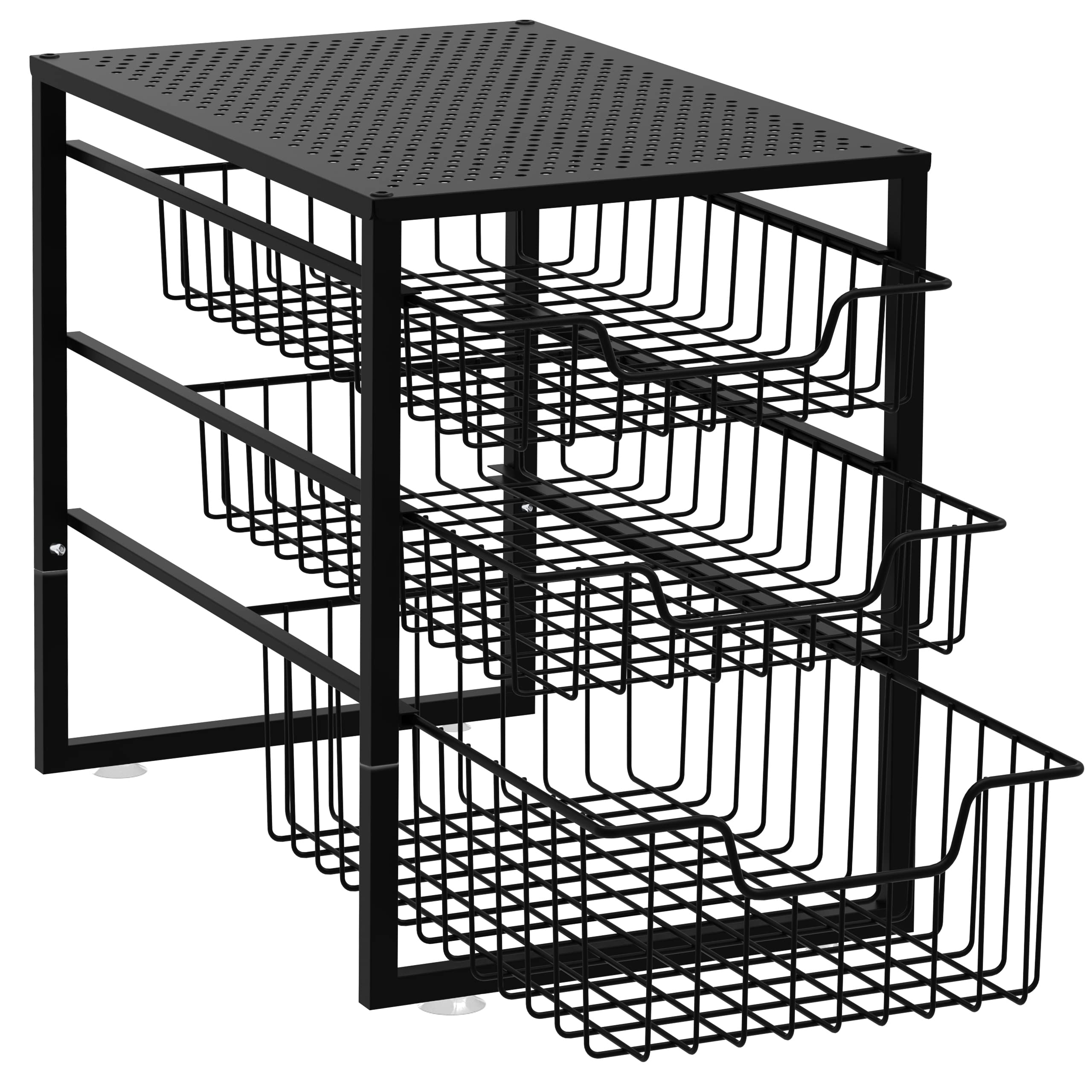 Simple Trending 3-Tier organizer sottolavello bronzo 2 cassetti