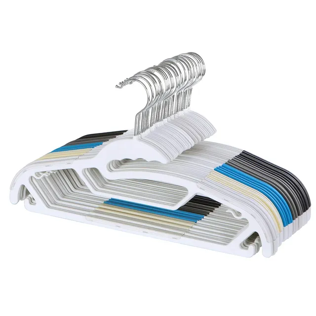 Songmics CRP41M-50A set 50 grucce plastica salvaspazio 5 colori