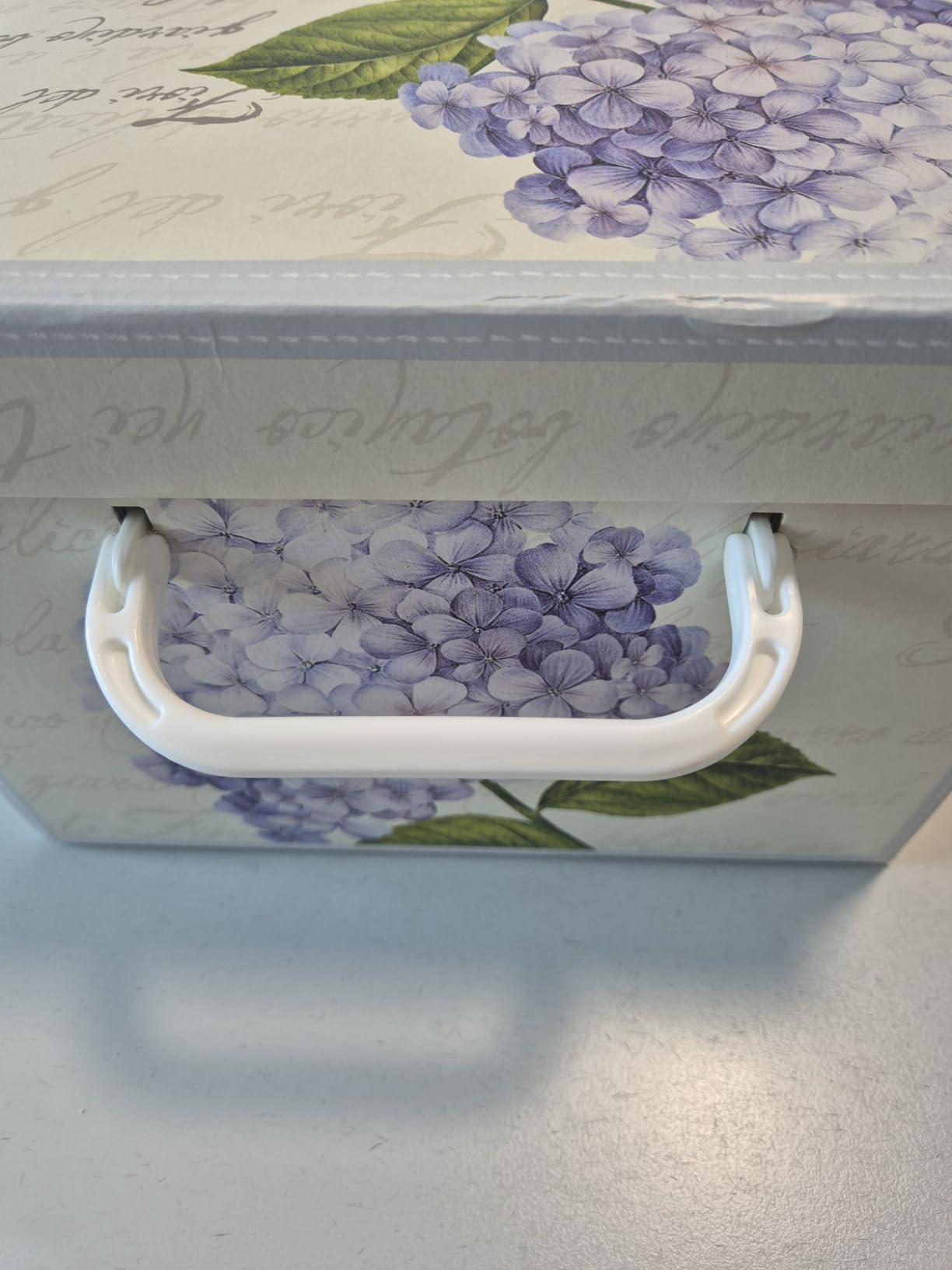 Lavatelli Ortensie Piccola Scatola Armadio 25x35 Set 4 Cartone