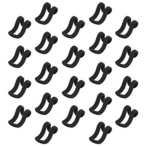 Songmics CRF61BK mini ganci velluto nero 30 pezzi salvaspazio
