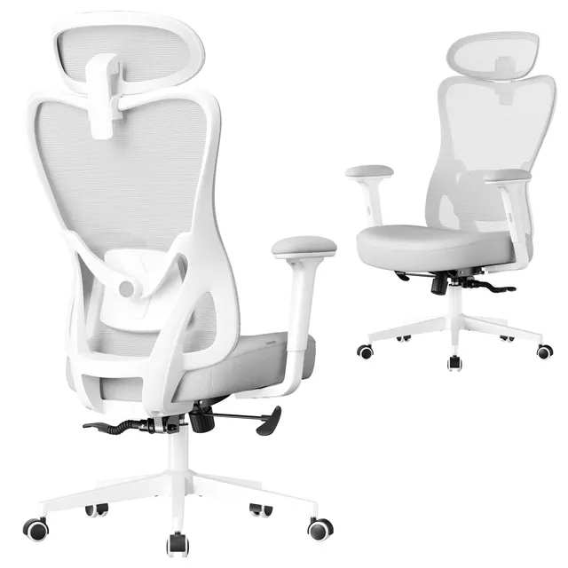 Songmics OBN066GD01 sedia ufficio ergonomica grigio 150 kg