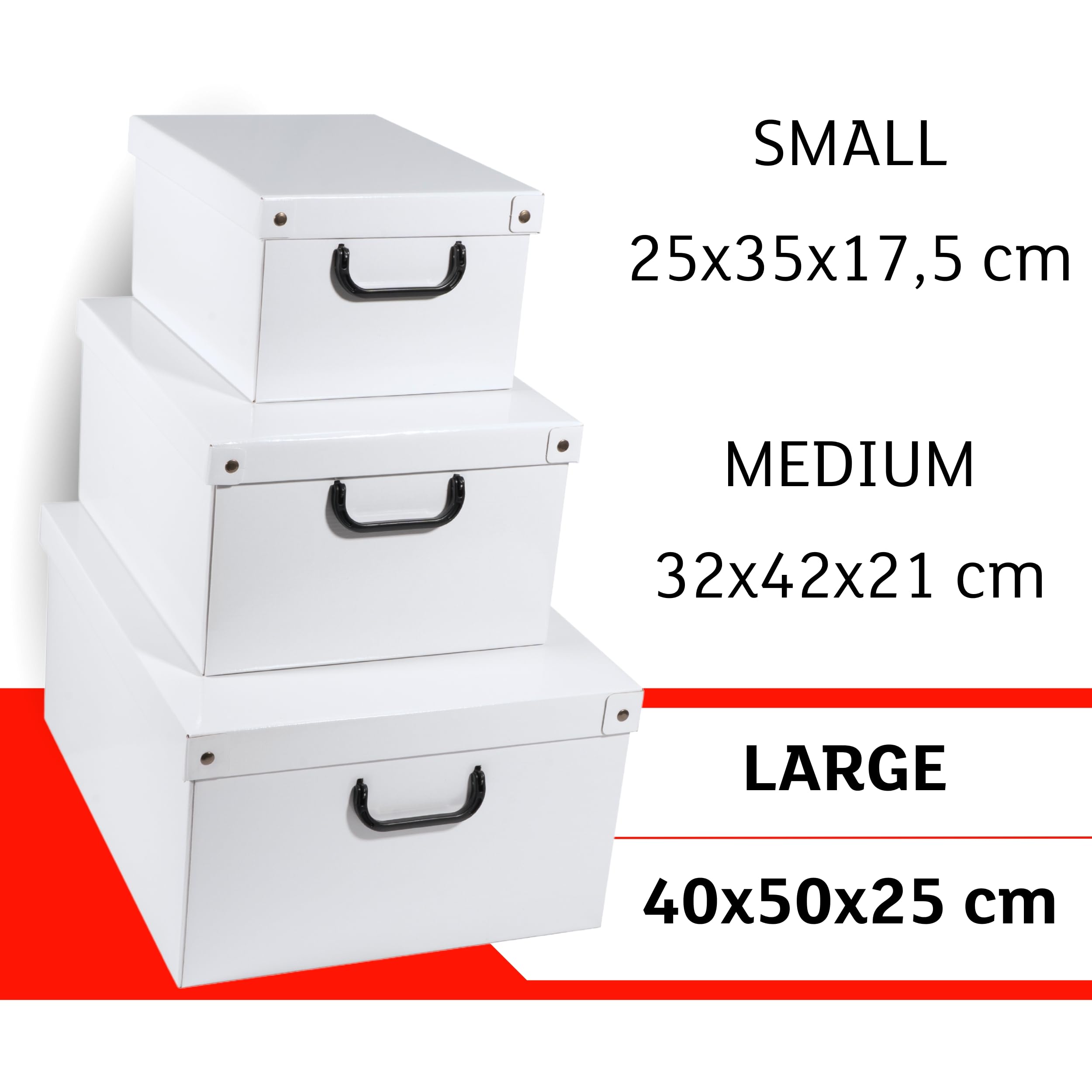Lavatelli Big Scatola Armadio Cartone 2 Pezzi 40x50x25 Bianco