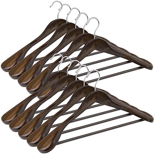 Songmics CRSH006V02 Grucce Legno Noce Scuro Set 10 Pezzi