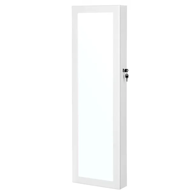 Songmics UJJC93W Armadio Portagioie Specchio Bianco LED
