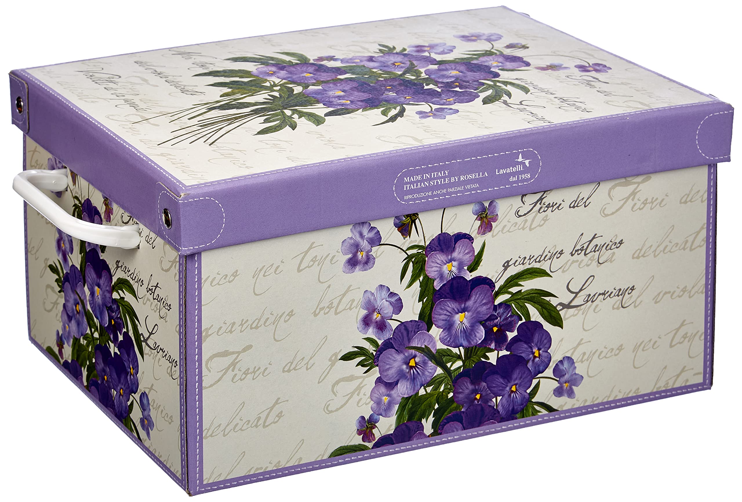 Lavatelli Scatola Cartone Violette Media 32x42x17,5 cm