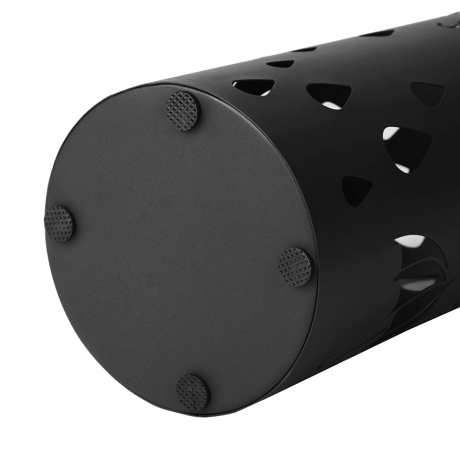Songmics portaombrelli metallo nero rotondo 19,5x49 cm