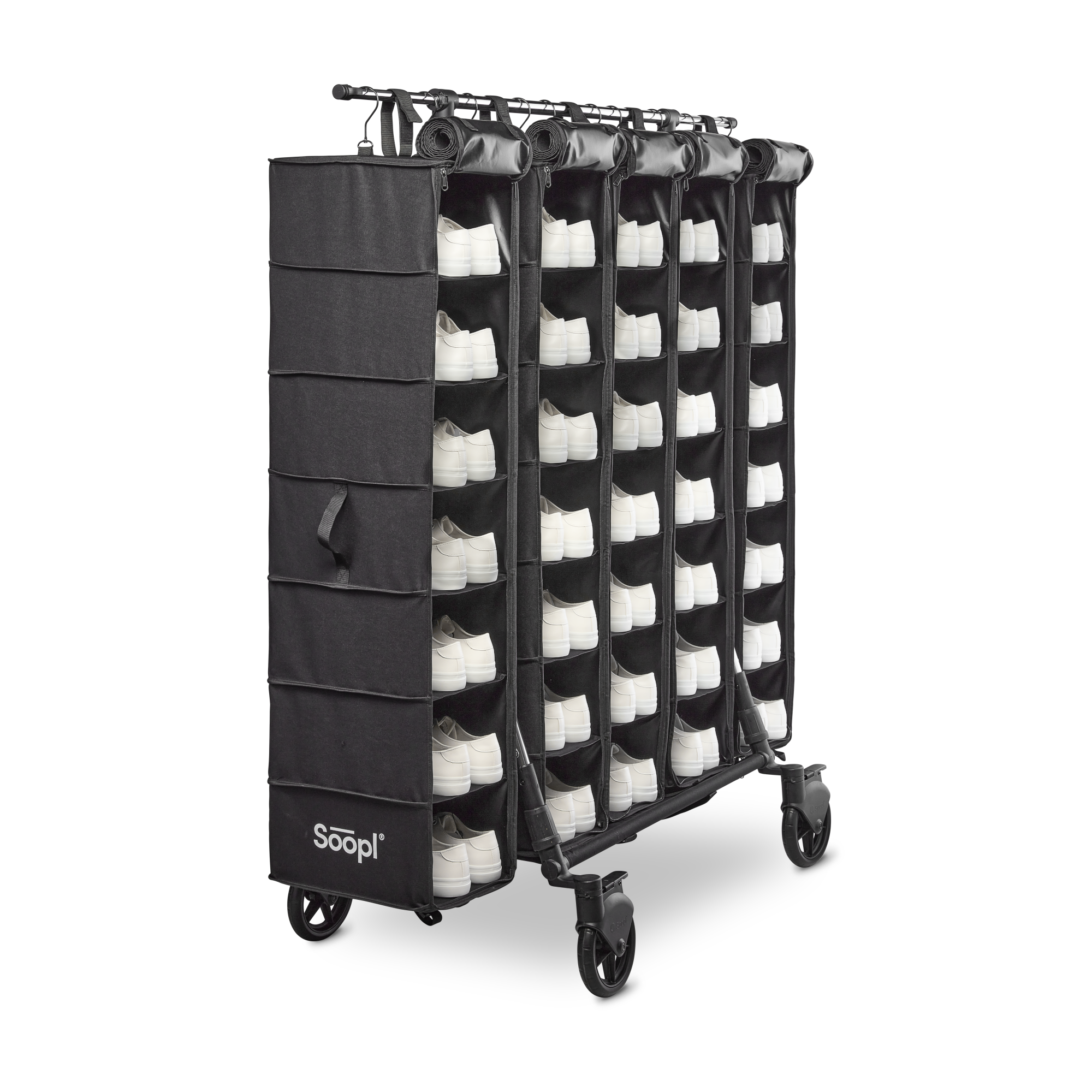 Soopl Fashion Trolley Borsa Scarpe 7 Paia con Ganci