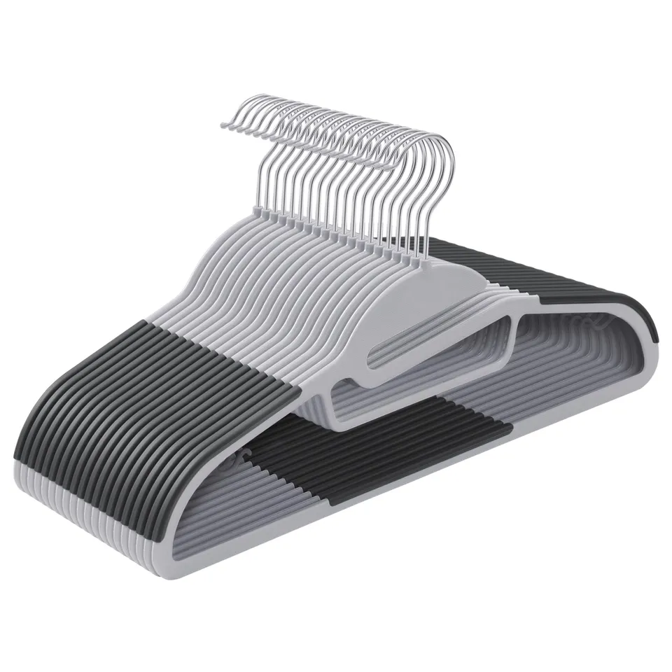 Songmics grucce plastica collo stretto 20 pezzi grigie