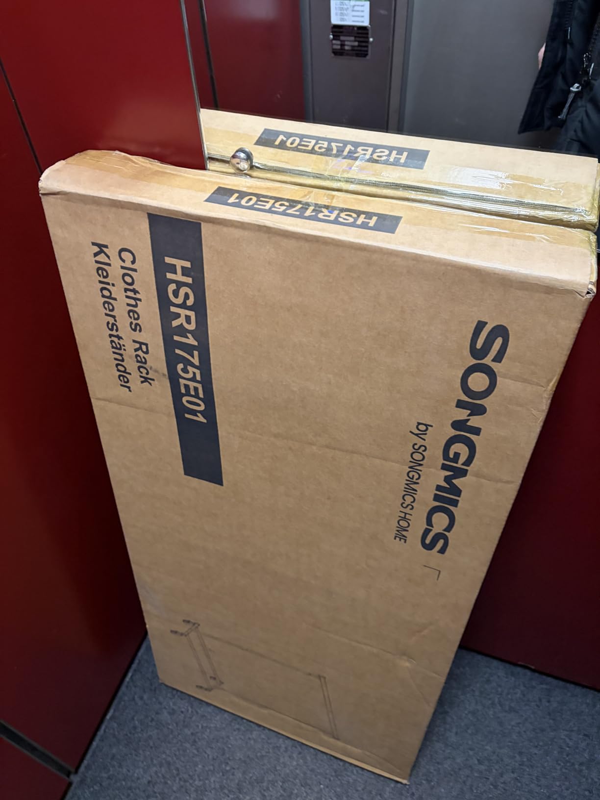 Songmics HSR013W01 stand appendiabiti bianco con ruote 100 kg