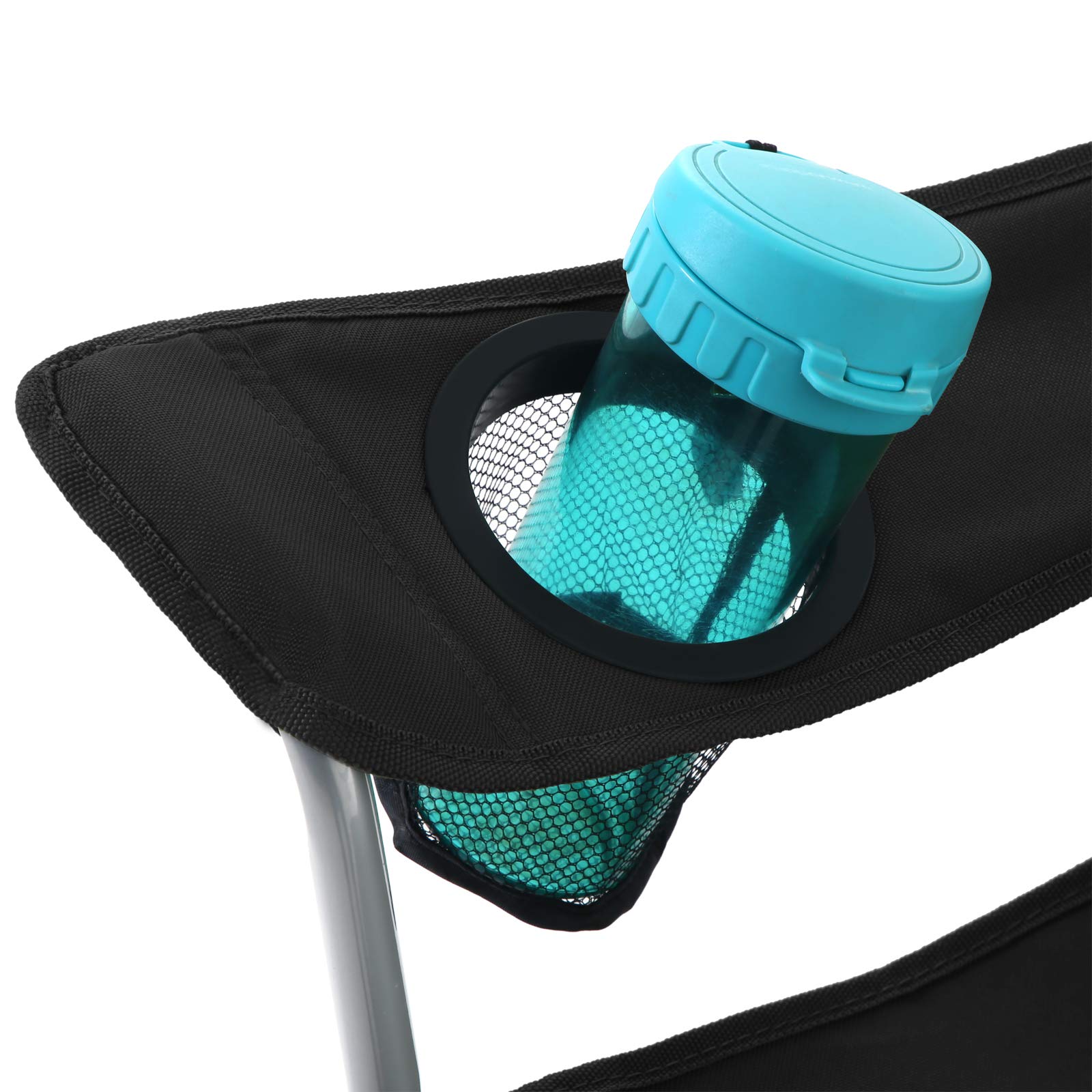 Songmics GCB09BK sedia da campeggio pieghevole nera 150 kg
