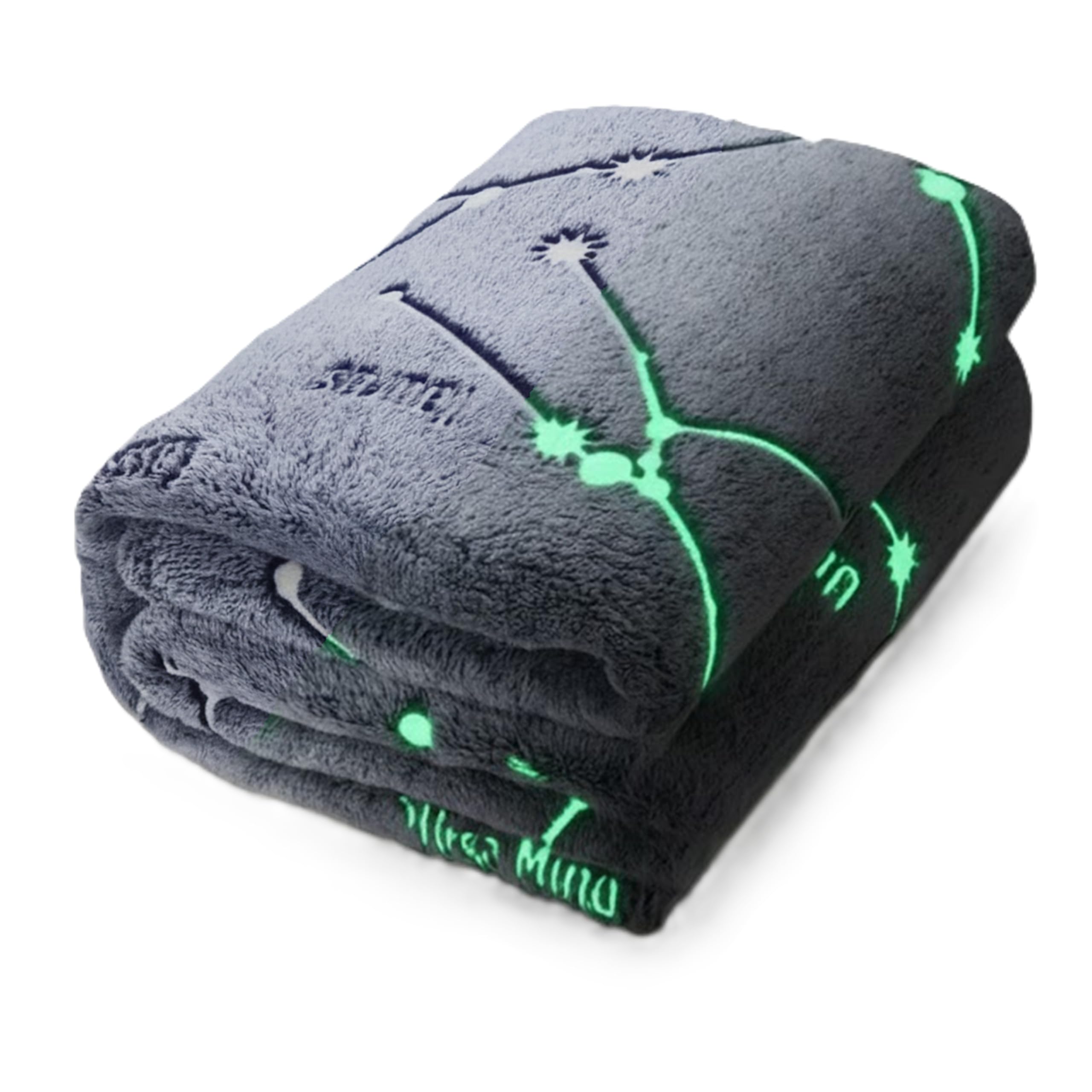 Kanguru Glow Plaid Pile 130x150 cm Stelle Fluorescente