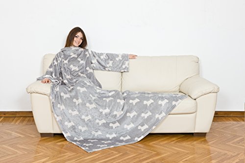 Kanguru Deluxe Pop coperta con maniche microfibra con tasca