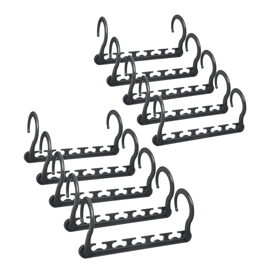 Songmics CRP23G-10 ganci appendiabiti 10 pezzi grigi 15 kg