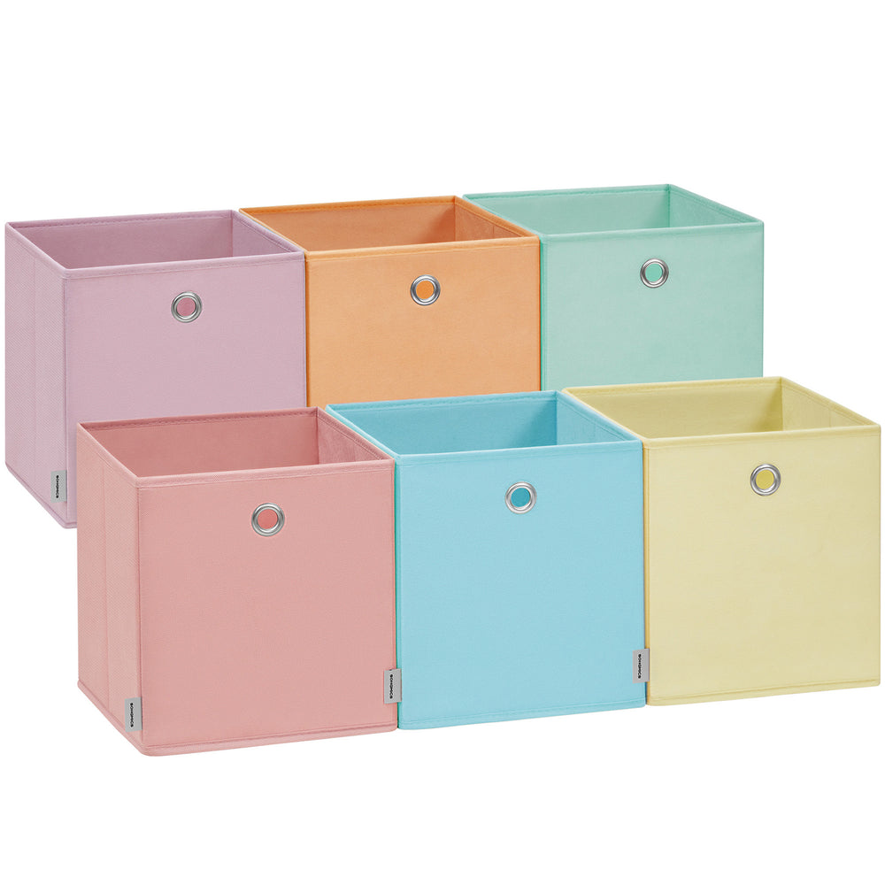 Songmics Scatole Contenitore Pieghevoli Set 6 Pezzi Salvaspazio
