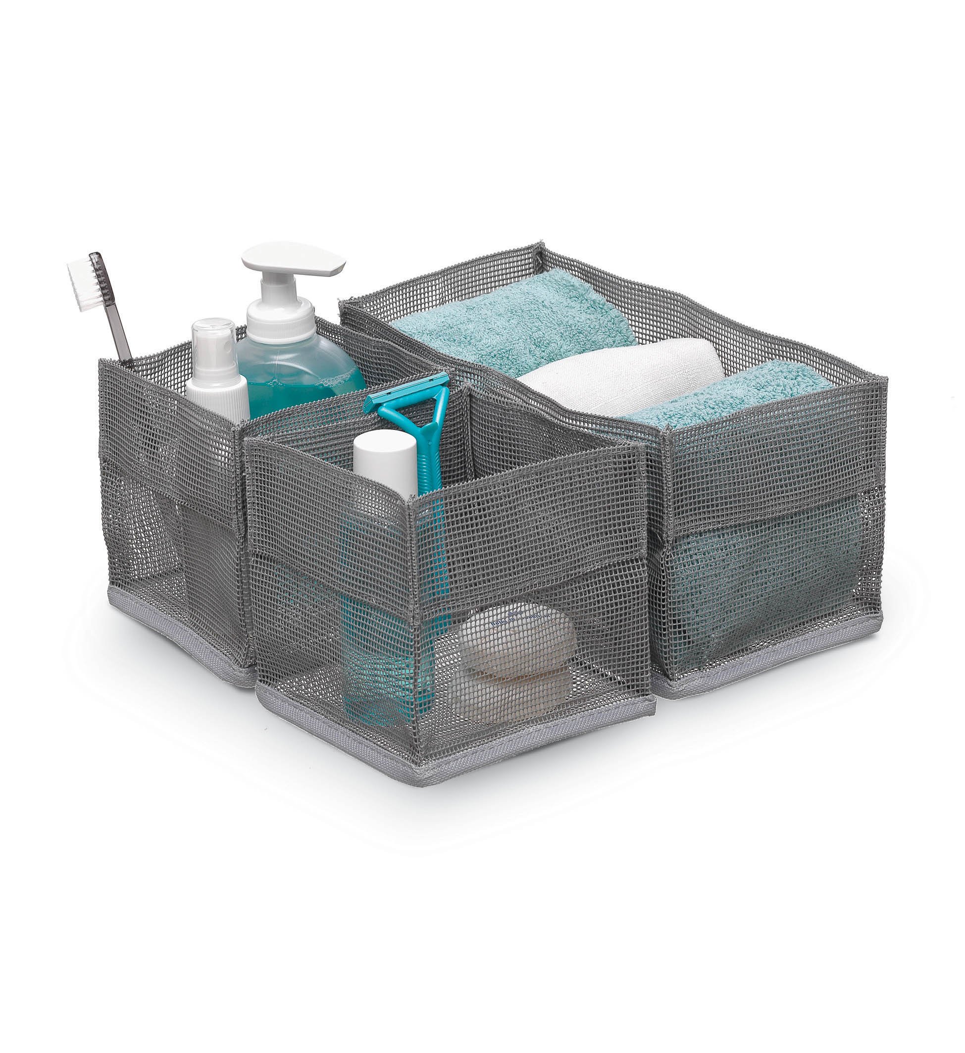 DOMO PAK Living Set 3 Mesh Organizer Rete 3 Pezzi
