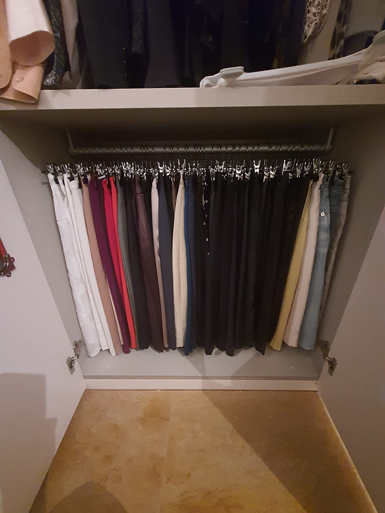 Songmics CRI003E10 Set 20 Grucce Pantaloni Metallo 40 cm Pinze
