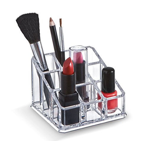 Domopak Living organizer trucchi trasparente 9 scomparti