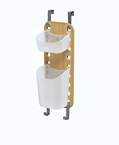 Domo Pak Living Organizzatore Doccia Bamboo 2 Contenitori
