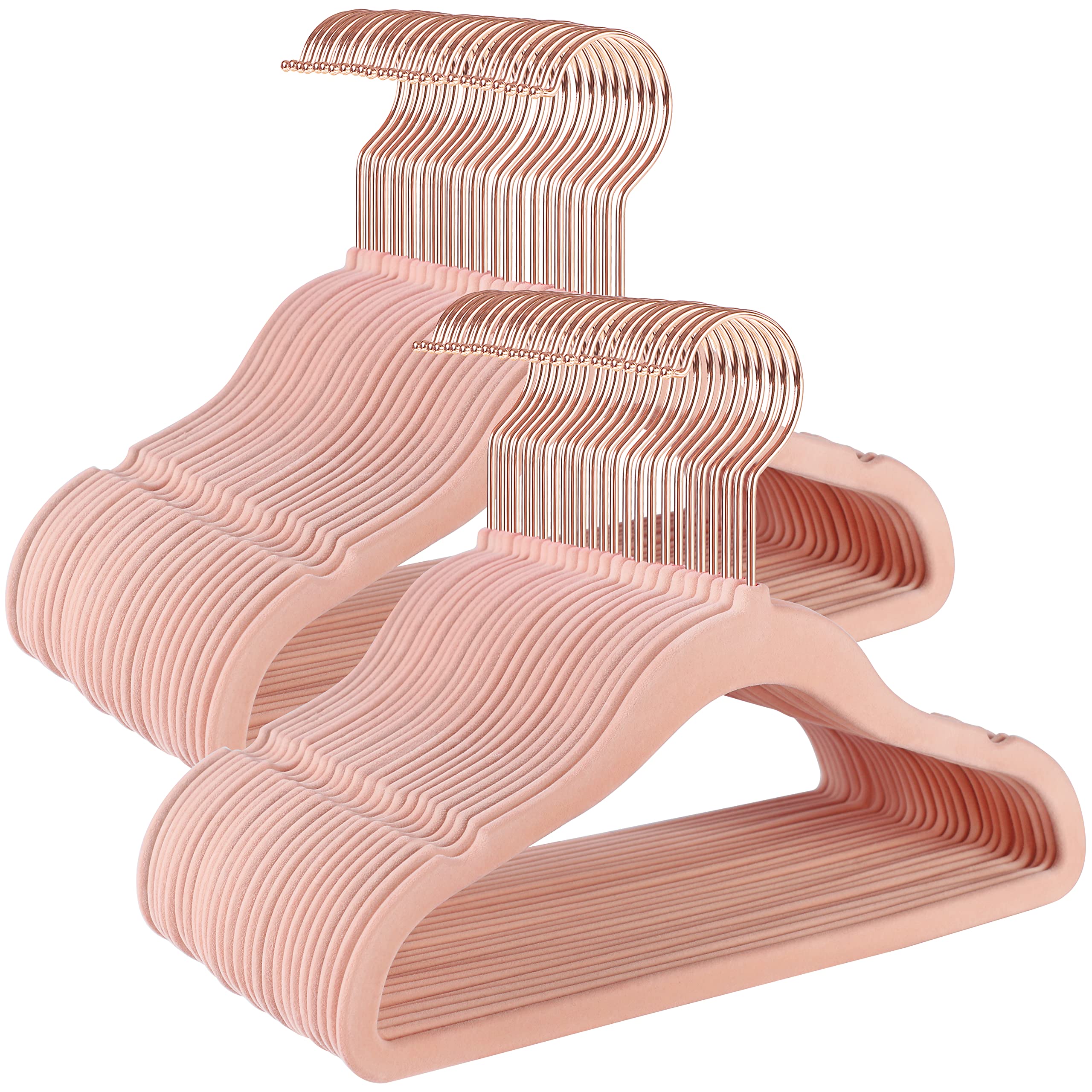 Songmics CRF027P01 Grucce Bambini Velluto Rosa 50 Pezzi Salvaspazio