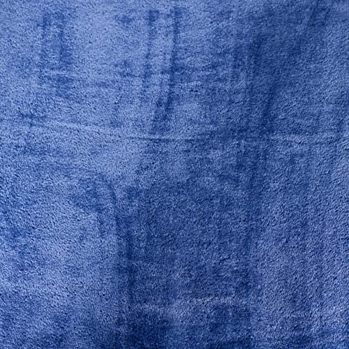 Kanguru Fluffi Plaid Singolo Blu 130x230 Pile Caldo