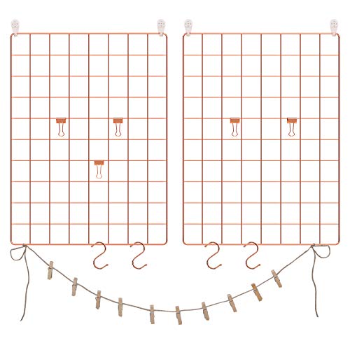 Songmics LPP01DR griglia parete rosa oro set 2 pezzi