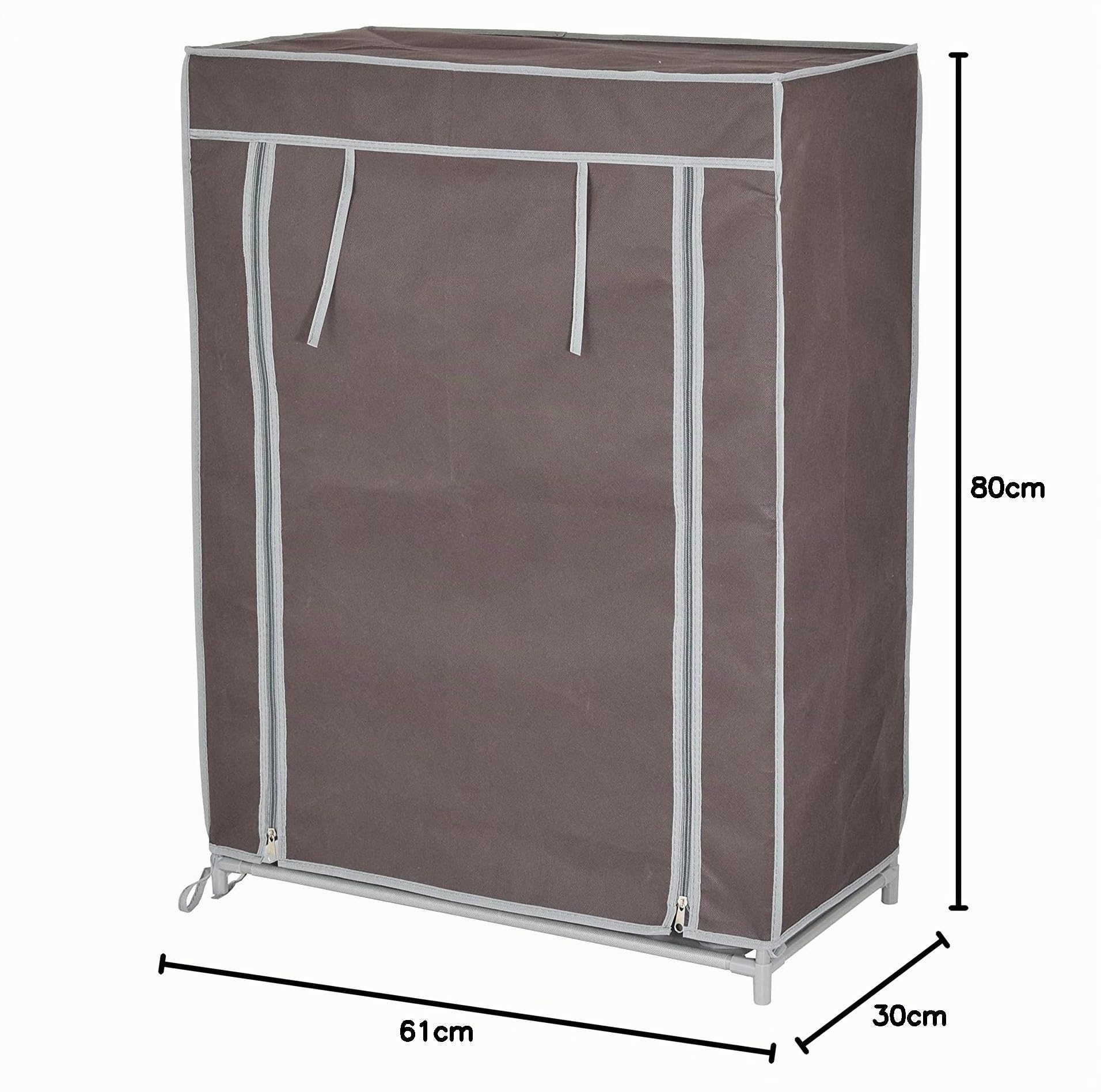 Domo Pak scarpiera tessuto 3 ripiani 61x30x80 cm