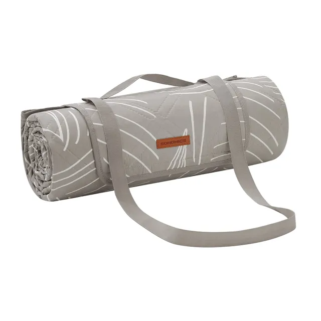 Songmics GCM010B02 Coperta Picnic Beige 200x200 cm 4 Strati
