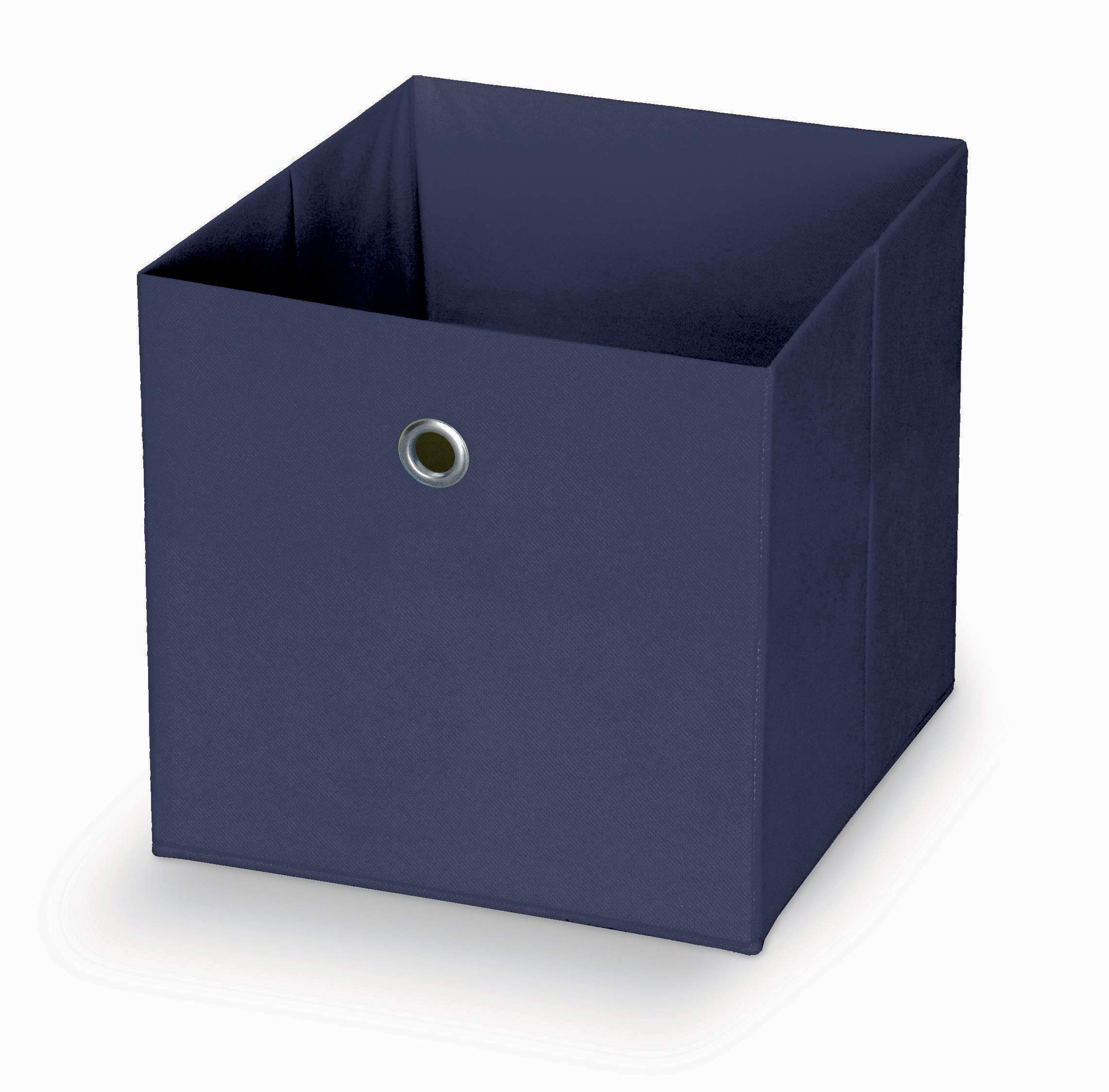 Domopak Living cubo contenitore TNT 30 cm blu con occhiello