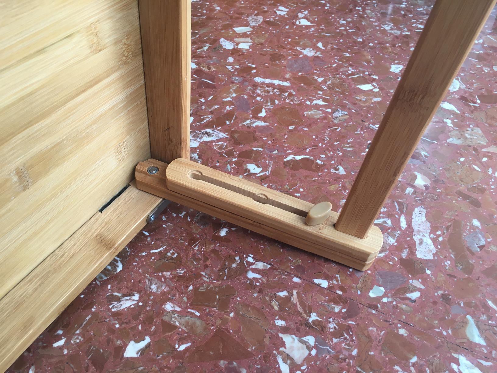 Songmics LLD01N Tavolino Bambù Letto Laptop Inclinabile Naturale