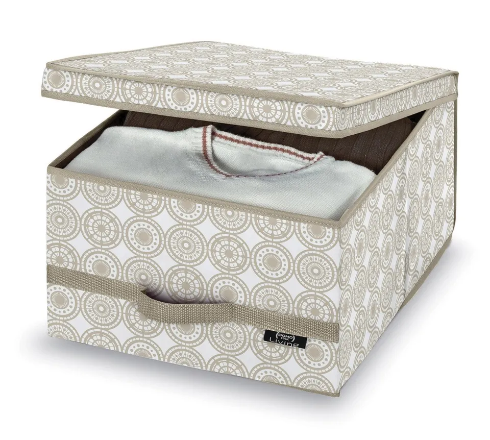 Domopak Living Ella scatola armadio beige 50x38x24 cm