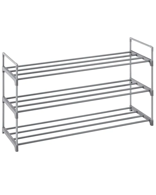 Songmics LSA13GV1 scarpiera 3 ripiani grigia 92 cm