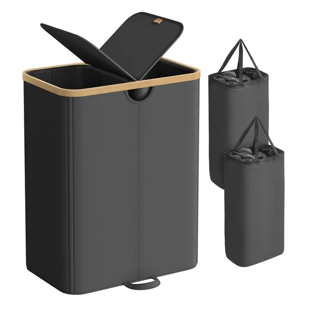 Songmics ULCB523B01 cesto portabiancheria 150 L nero
