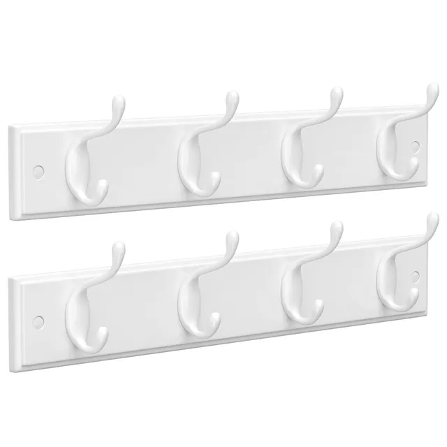 Songmics Set 2 Appendiabiti da Parete con Ganci