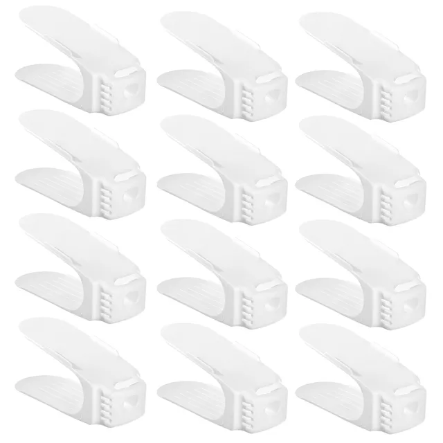 SONGMICS LSP34WT Supporti Portascarpe Bianco 12 Pezzi salvaspazio