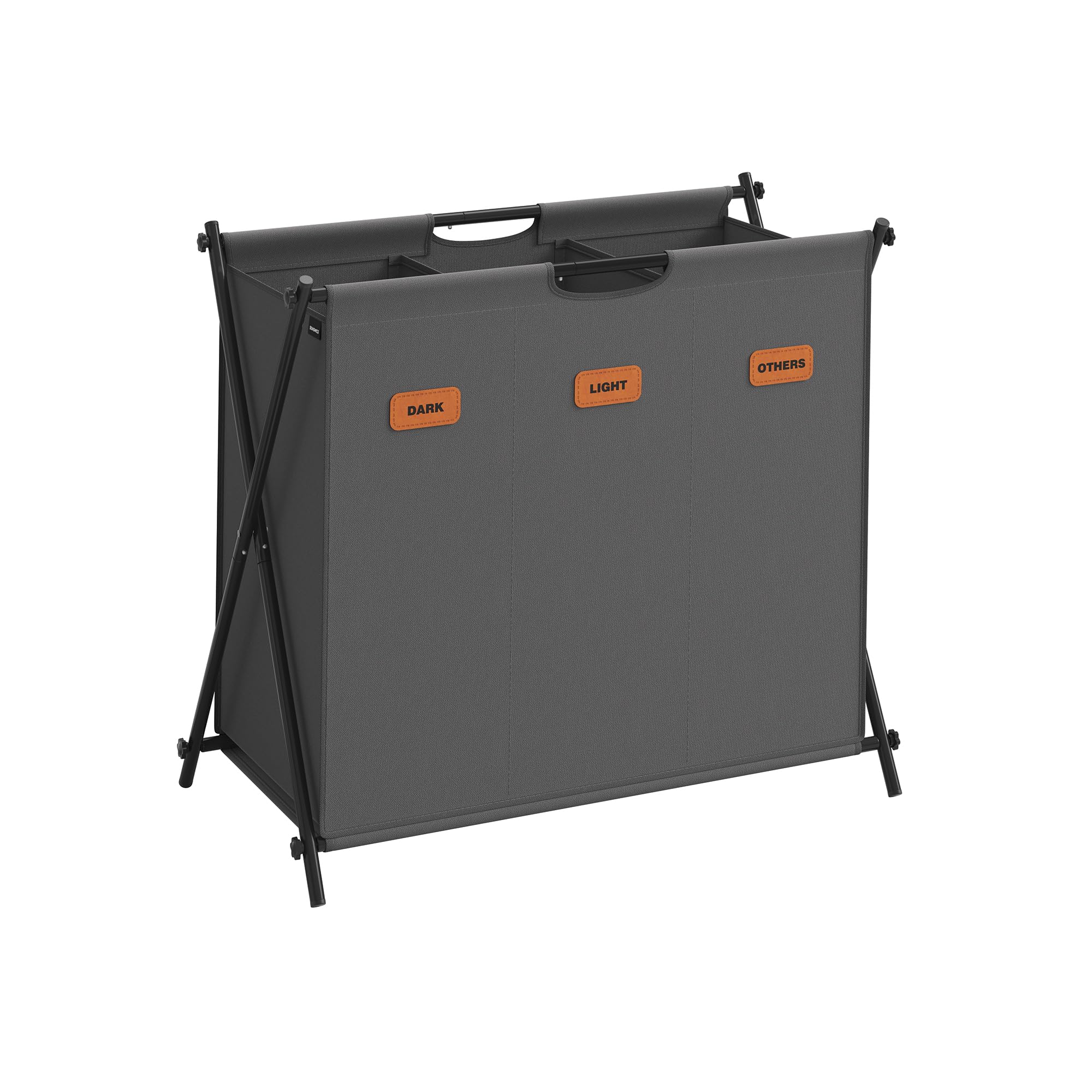 Songmics LCB140B01 cesto portabiancheria 155L nero 4 scomparti