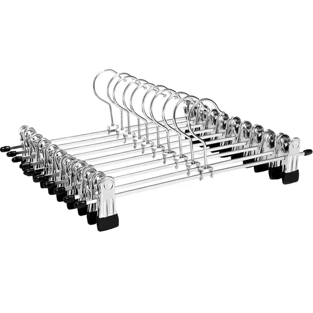 Songmics CRI003-10 Grucce Metallo 10 Pezzi 31 cm Cromate