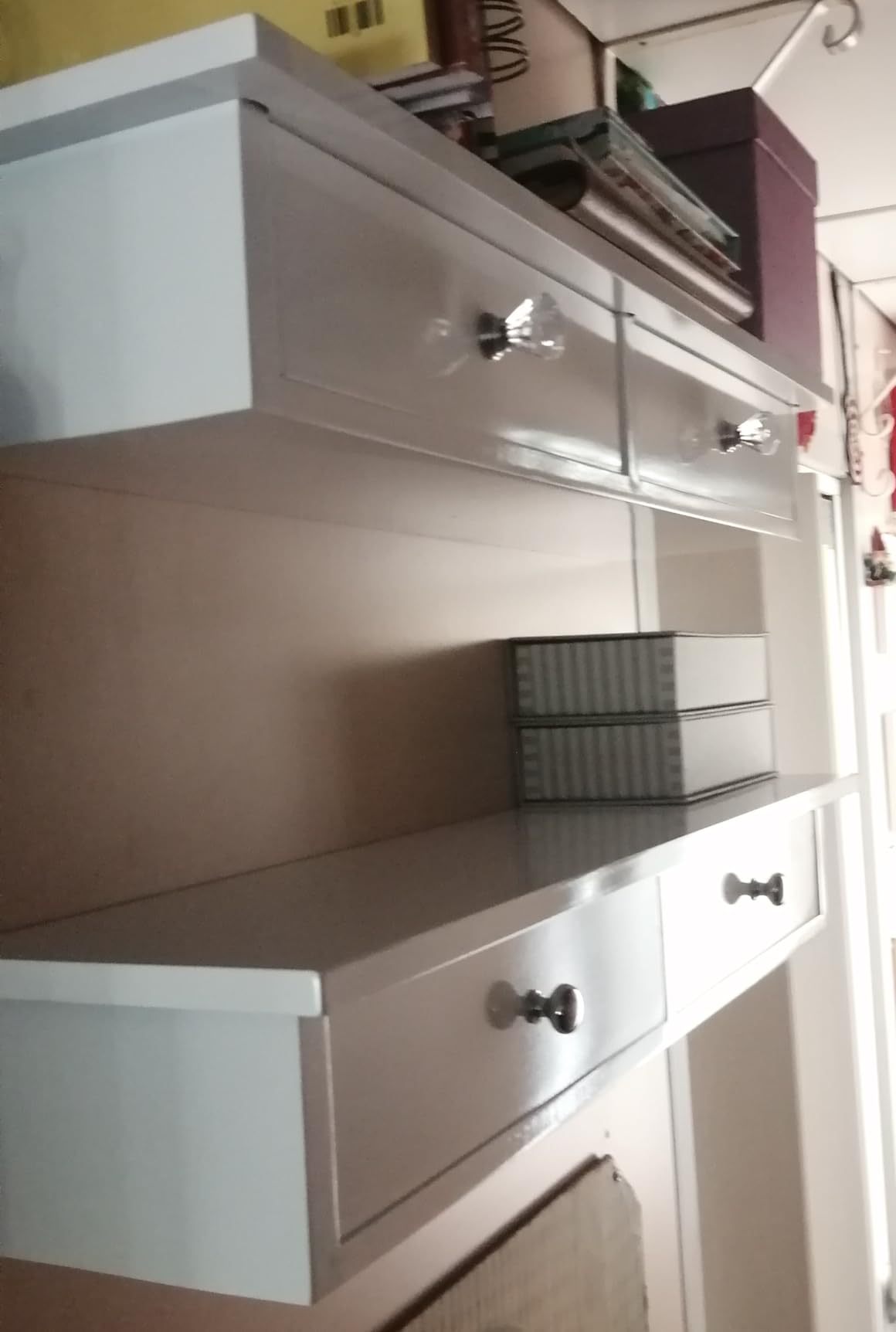 Songmics LWS65WT mensola muro 2 cassetti