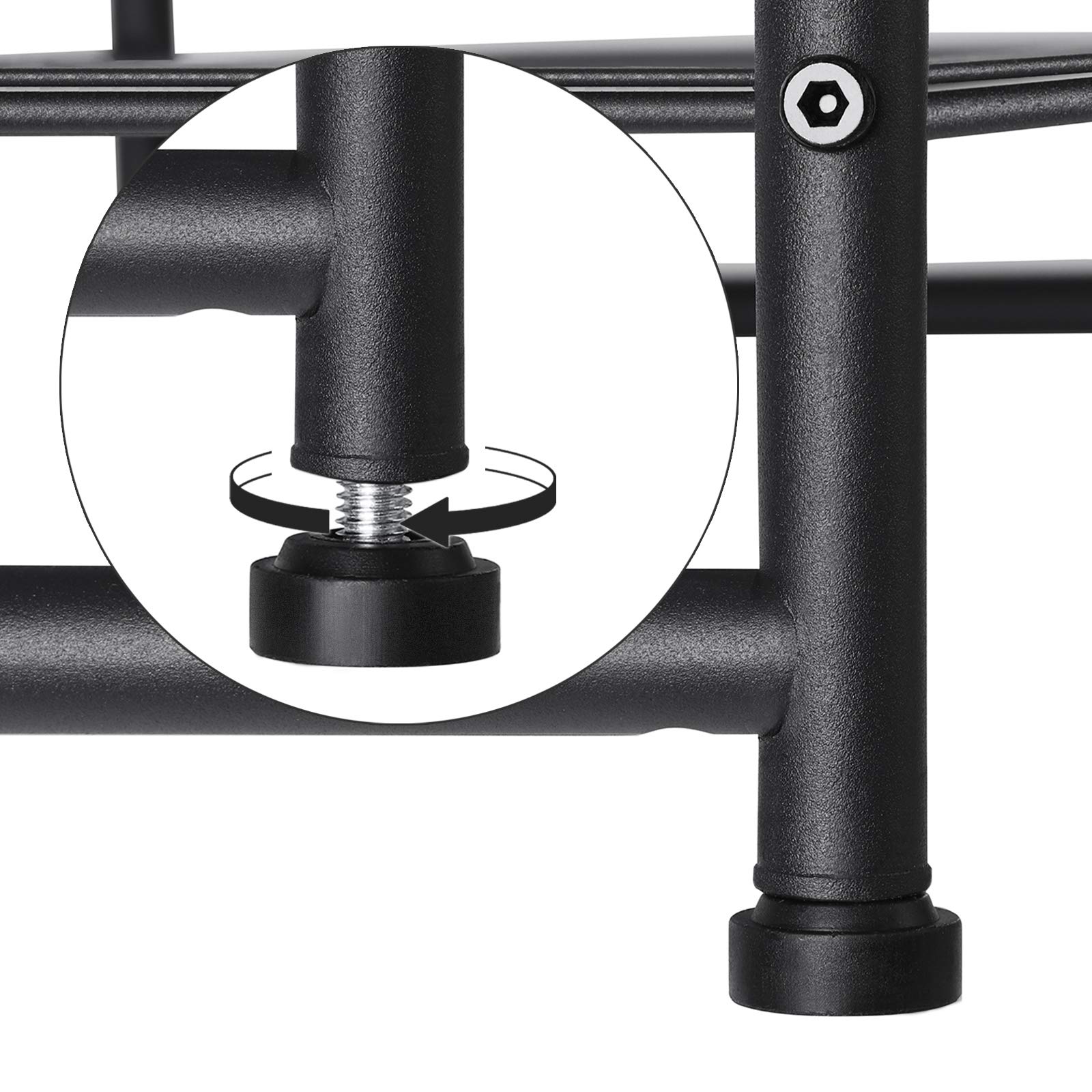 Songmics LMR53BK scarpiera 3 ripiani nero opaco 71,5 cm