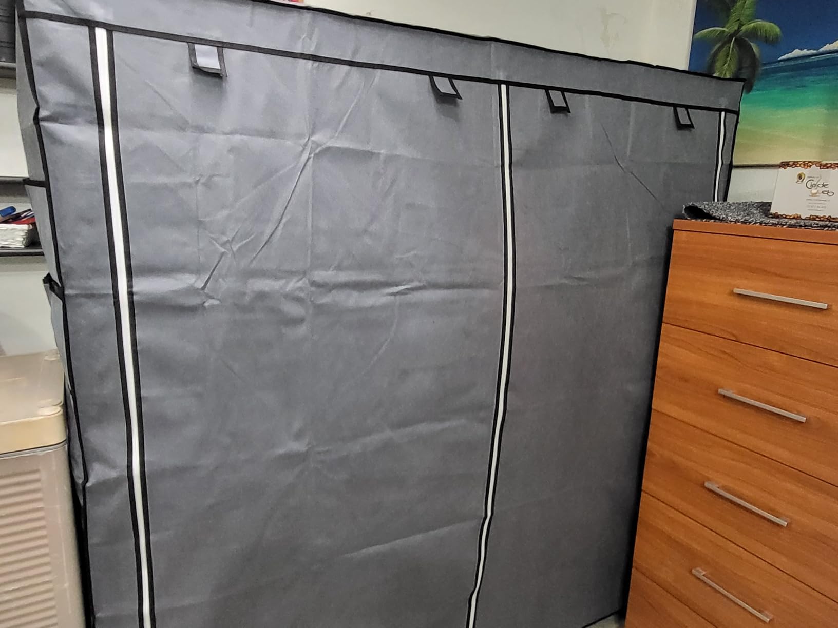 Songmics RYG094B02 guardaroba nero 45x170x167 cm
