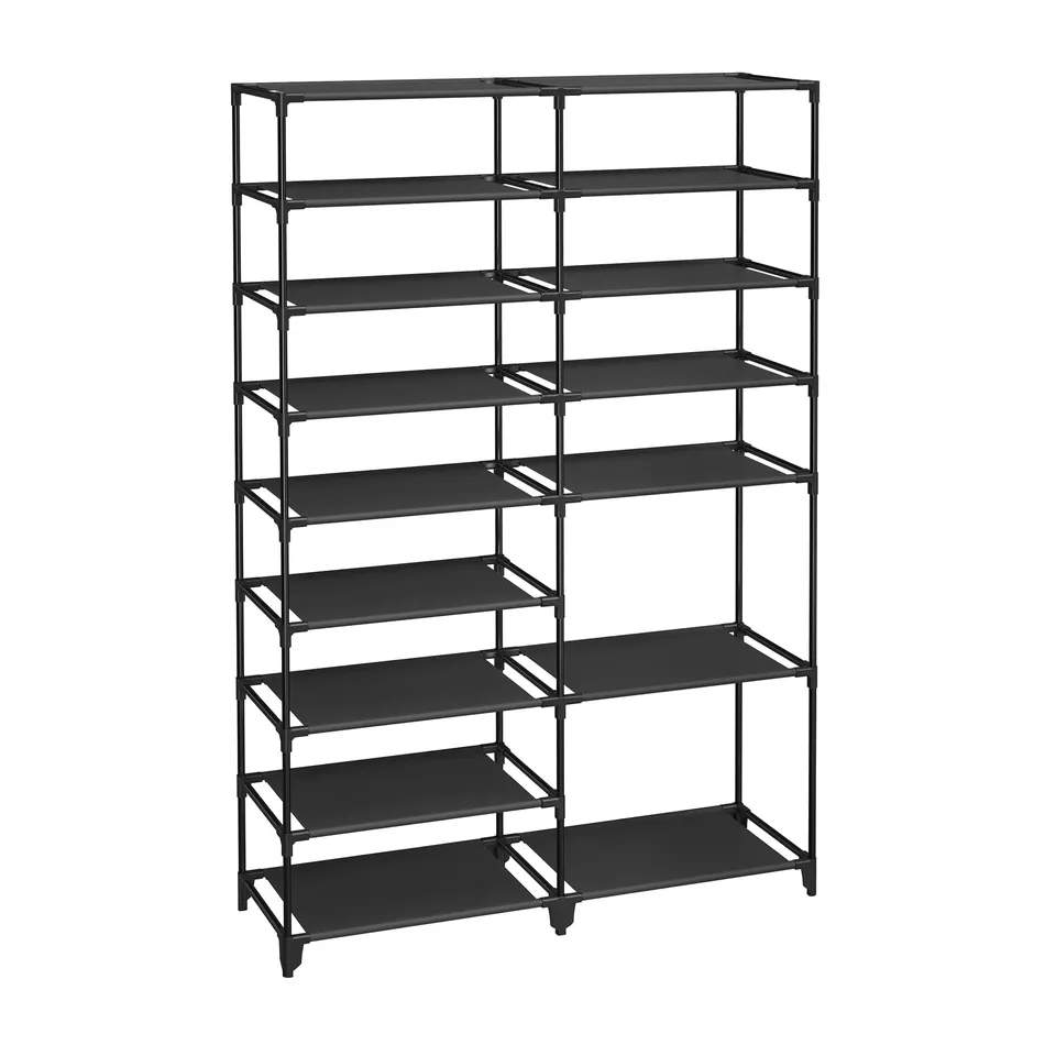 Songmics LSR209B02 Scarpiera 9 Ripiani Nero 36 Paia