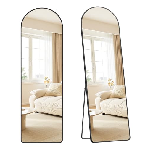 Songmics LFM051BD01 Specchio Intero Arco 160x50 Nero Vetro