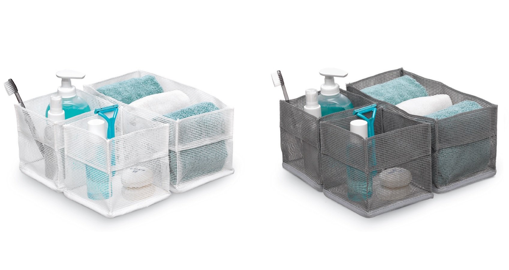 DOMO PAK Living Set 3 Mesh Organizer Rete 3 Pezzi