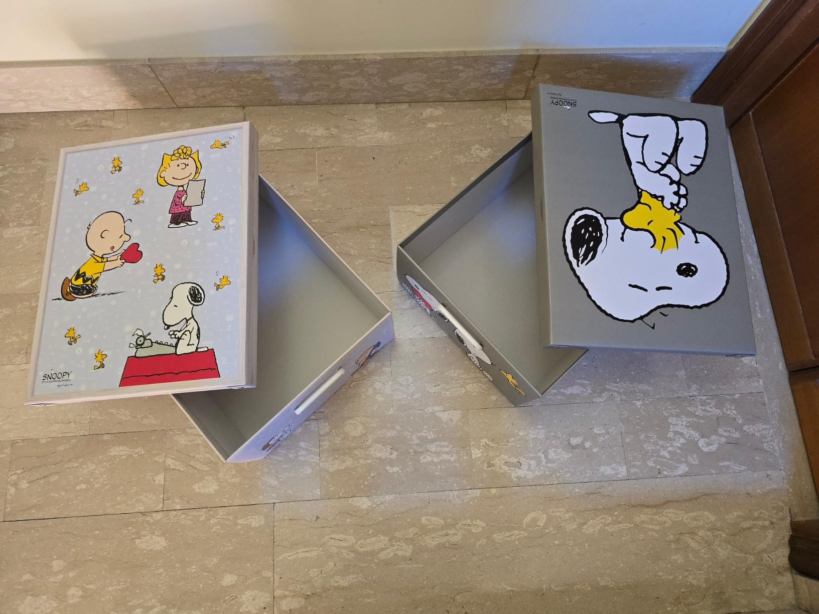 Lavatelli Snoopy Mix scatole armadio cartone 49x40x24 cm 2 pezzi