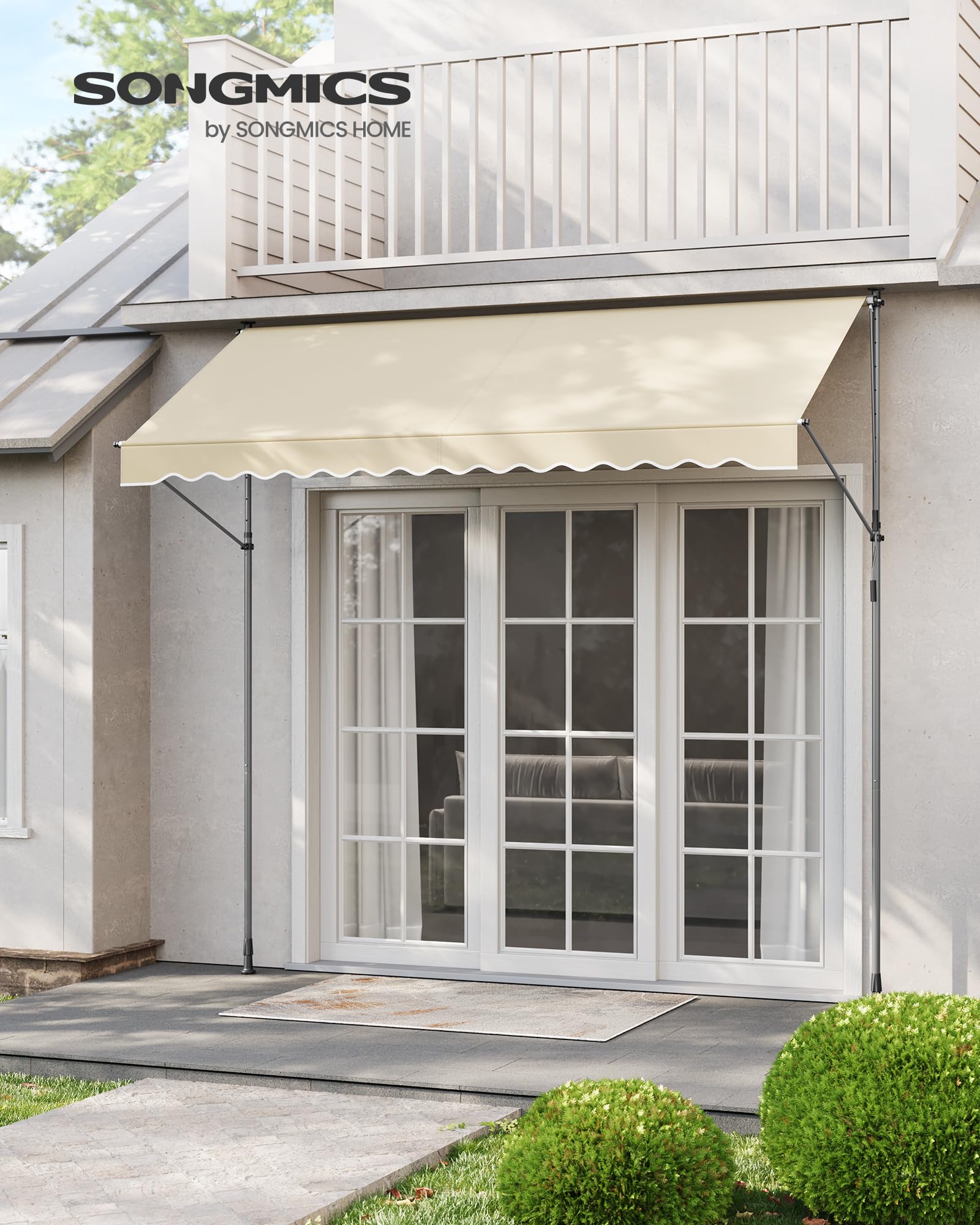 Songmics GSA302M01 Tenda Sole Avvolgibile 300x120 cm Beige