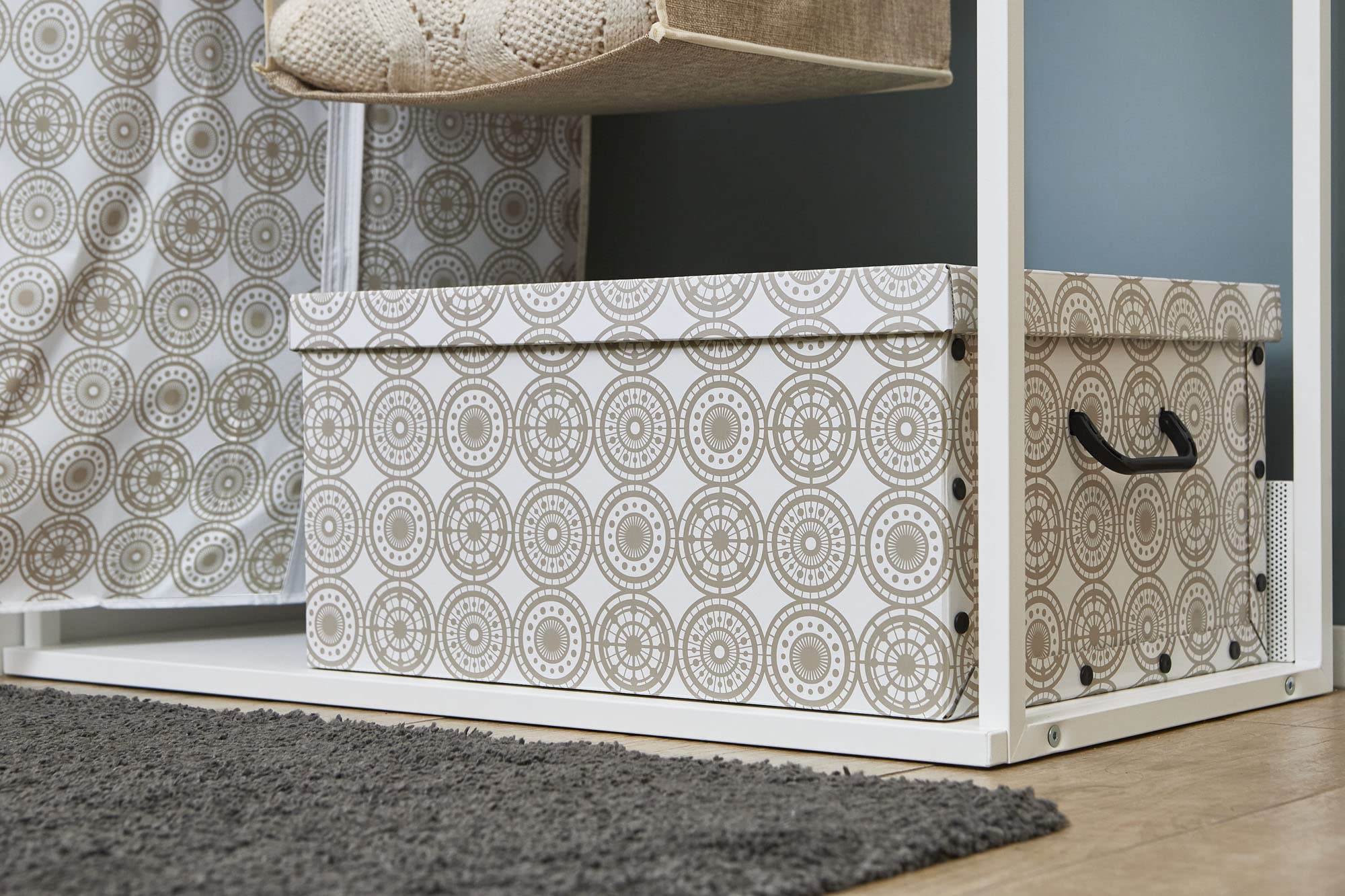 Domopak Living Ella Beige Scatola 39x50x24 cm con Maniglie