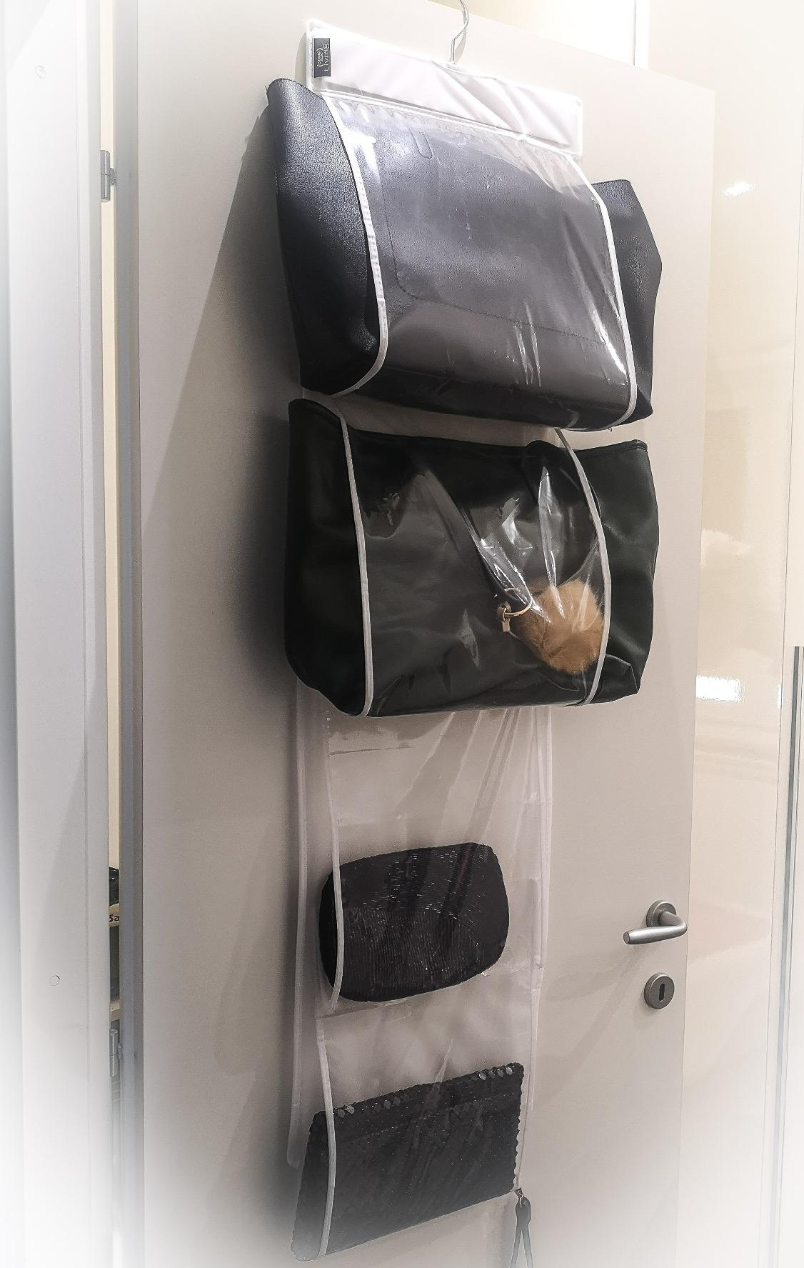 Domopak Living Porta Borse 8 Scomparti 33x120 cm Trasparente