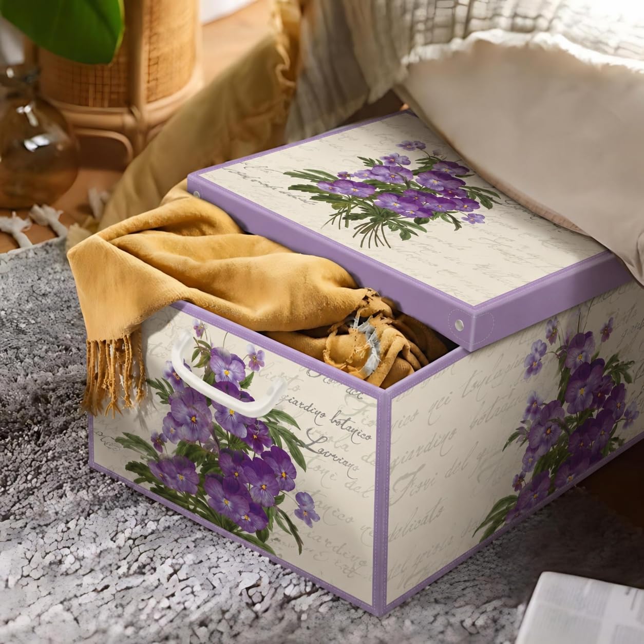 Lavatelli Violetta Set 2 Scatole Armadio 32x42x17,5 cm Profumate