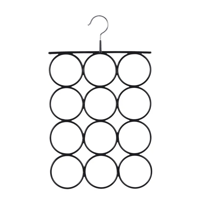 Songmics CRI22B gruccia porta sciarpe 12 anelli metallo